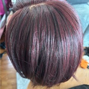 Luxury synthetic wig never worn lace front free part bio futura glueless Aniston